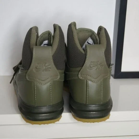 Nike Air Force 1 Lunar Duckboot/ Sneakerboot Olive Youth Boys 7Y - Picture 6 of 11